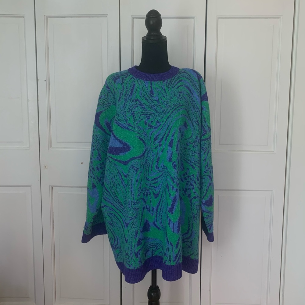 B.P.+ Wildfang oversized retro sweater/ sweater dress in size 1X